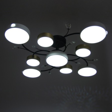 Assami chandelier 9XLED 216W 3000-6000K white-gold 93x93x21 cm Bayerlux-4