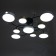 Assami chandelier 9XLED 216W 3000-6000K white-gold 93x93x21 cm Bayerlux