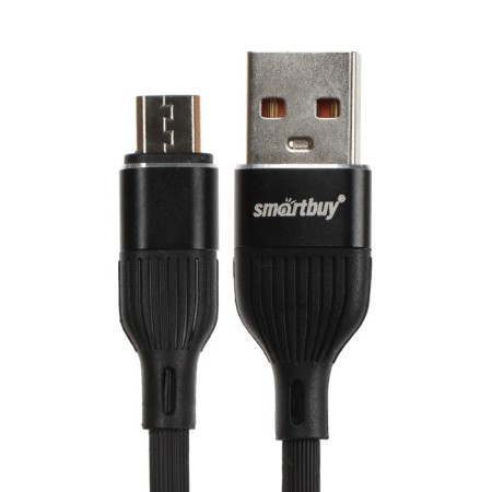 Cable Smartbuy S72, MicroUSB - USB, 2.4 A, 1 m, charging + data transfer, black-1