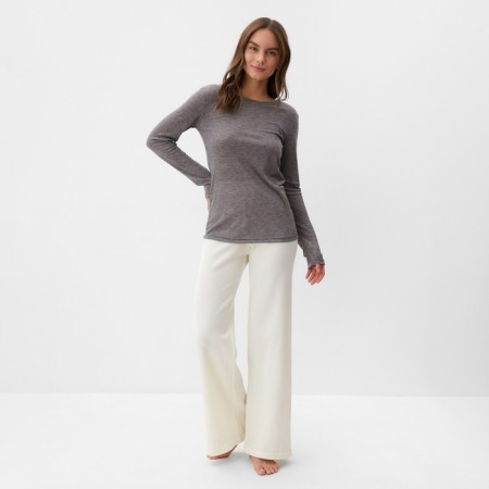 Women's longliva KAFTAN: Basic Line color is gray-violet, size 48-50-1