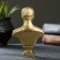 Bust "Stalin Yves" aged brass 13x9x5cm