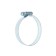 Chervyeric zein clamp, end-to-end carriage, diameter 40-63 mm, width 12.7 mm, galvanized