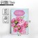 A postcard with a pink bouquet for money, 19 x 29 cm