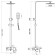 Savol S-Sus5003 shower system, tropical shower, shower set, brass, chrome