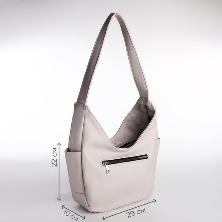Female bag Textura, bag, medium size, beige color-1