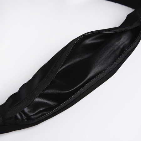 Waist bag for a zipper, black color-4