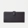 Men's purse on a button, for bills, for cards, for coins, brown color