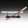 Souvenir product katan on a stand, white, 75 cm