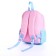 Baby backpack on lightning, external pocket, pink/blue color