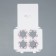 Capcake box, confectionery packaging, 4 cells, “wreaths”, 16 x 16 x 11.5 cm