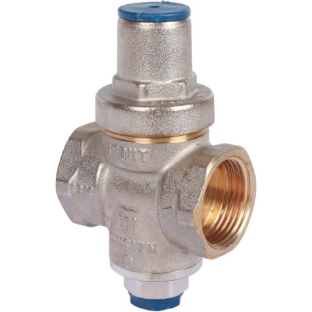 Pressure reducer Stout SVS-1010-000020, 3/4 ", internal thread, PN 16, exit under the pressure gauge