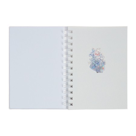 Notebook Gift Book on the comb 80l, line, color block, cover. 3D anime (17.7x13.7cm) 10539-4