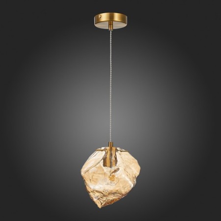 STL LUCE Sus. SL1175.303.01. Portici. 1x40 W, E14, 18x18 cm, brass color-5