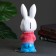 New Year's piggy bank "Hare Skier" Bely, 27cm