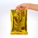 Gift, metallized, gold 17x25 cm package, 20 microns 10 pcs set