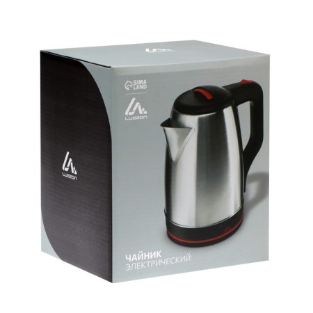 Electric kettle Luazon LSK-1813, metal, 2 l, 1800 watts, silver-6
