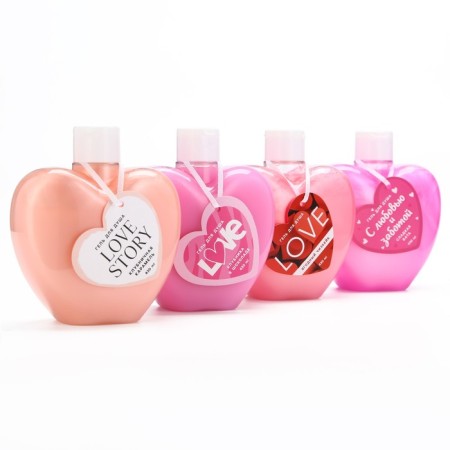 Shower gel Love Story, 430 ml, strawberry caramel, pure happiness-9