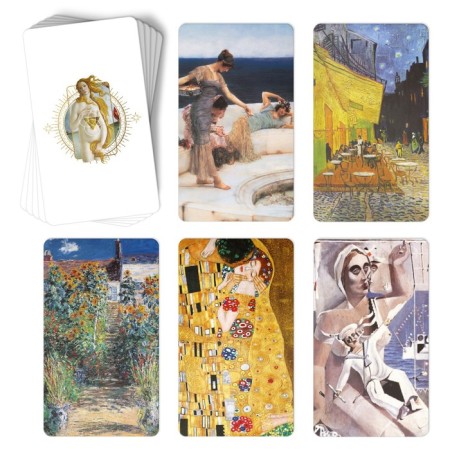 Metaphorical associative maps “based on world canvases”, 50 cards (7x12 cm), 16+-3