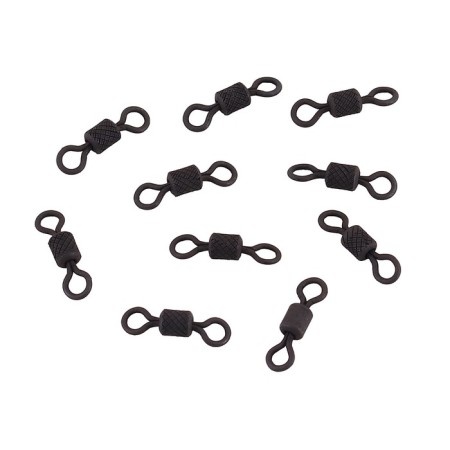 The Namazu Pro Rolling Ribbed Swivel, Brass, Carbon, Test-24 kg, packaging 10 pcs.-2