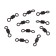 The Namazu Pro Rolling Ribbed Swivel, Brass, Carbon, Test-24 kg, packaging 10 pcs.
