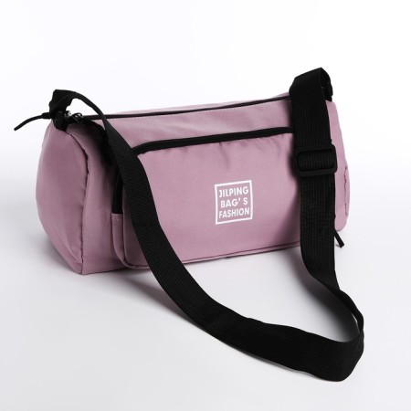Youth bag with a zipper, pink color-4