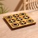 Game desktop "Cross-cuts" 18x18 cm, manpower, brass