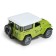 Metal jeep machine, inertial, green color