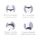Massage "Balls", D = 3.5 cm, wooden, 2 pcs