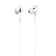 Hoco M1 Pro headphones, wired, vacuum, microphone, Lightning, 1.2 m, white