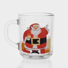 New Year's glass tea mug 