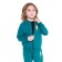 Kit (sweatshirt, trousers) for a girl, emerald color, height 110 cm