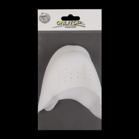 Separates on the toes, breathing, silicone, 9 × 9 cm, pair, white color-5