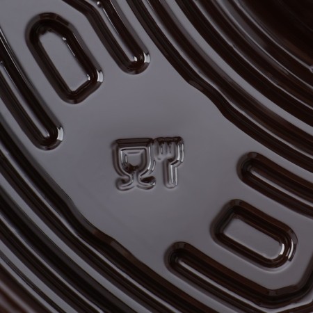 Menzhitsa is disposable plastic, d = 26 × 4.2 cm, 5 sections, bottom, round, 110 pcs/pc, brown color-7