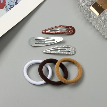 Golena hair set (6 elastic bands 3.5 cm, 6 invisible 5 cm)-2