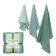 Set of towels "Svank", size 35x75 cm, 50x90 cm, 70x140 cm, mint color