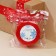 Atlase tape "Happy New Year", red, 4 cm x 22.5 m