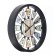 Wall clock, series: interior, discrete move, d-25 cm, aa, black