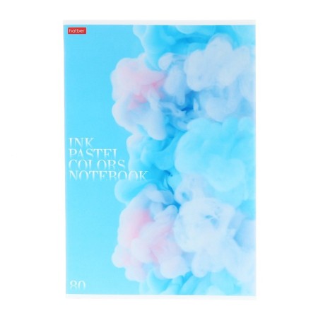 A4 notebook, 80 sheets, ruler, "delicate flalor", cover of shared cardboard, matte lamination, block 65 g/m2, 3v mix-3