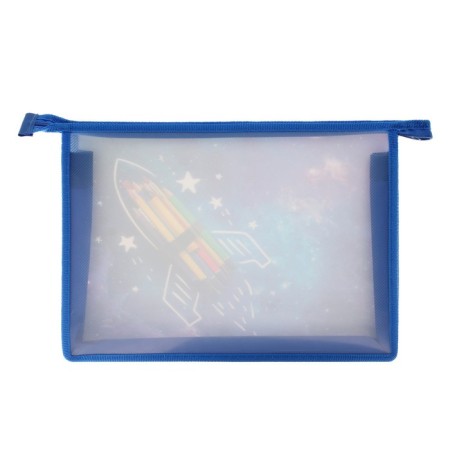 A4, 325 x 230 x 55 mm notebook folder, lightning from above, plastic, PM-A4-29 calligrata "rocket"-2