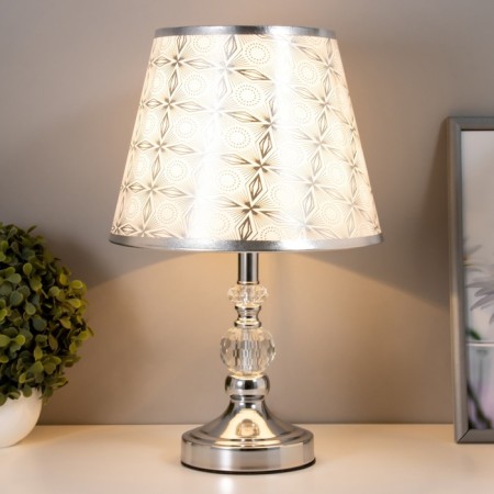 Dorothea table lamp E27 40W chrome 25x25x40 cm Risalux-1