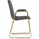LANA Metal/velor, Golden/Gray chair 57x56x88 cm