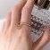 Ring "keychain" heart, white color in gold, size 17