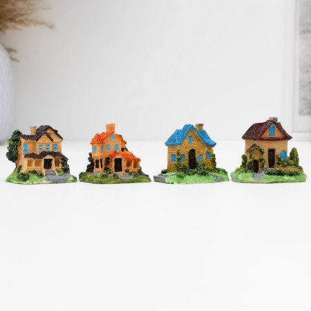 Figure "House Villa" 4x4x4cm, mix-7