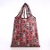 Household bag without fastening, brown color/pink