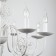 Tomas 8x60W E14 chandelier is white, gold