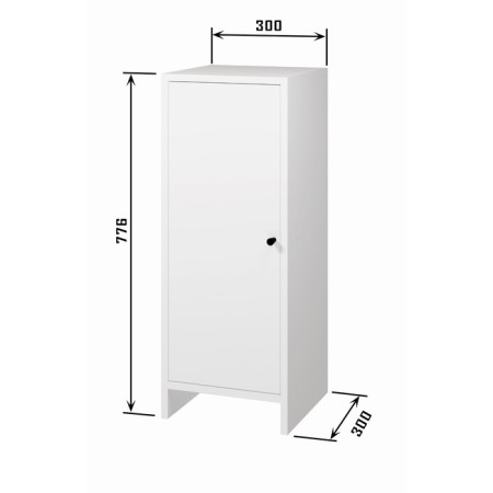 Tumba 300, 300x300x776, quadro/white-2