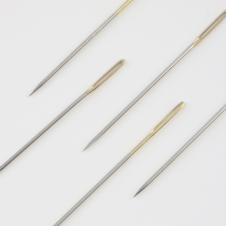 Sewing needles for tapestry, d = 1.15 mm, 4 - 4.8 cm, with a golden ear, 6 pcs-1