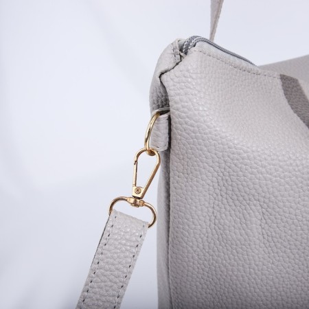 Bag Women's Tout with zipper, gray color-3