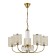 Suspended EVOLUCE lamp. Sle1119-303-05. Ellisse. 5x40 watts, E14, 65x65x39 cm, brass color