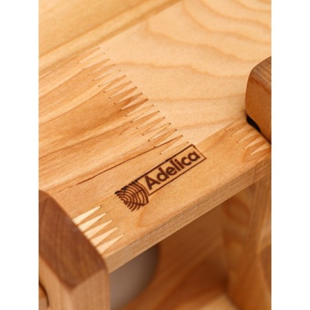 A table - a tray for wine with a removable menage of 4 ADELICA, 35 × 19 × 1.8 cm, height 21 cm, birch-7